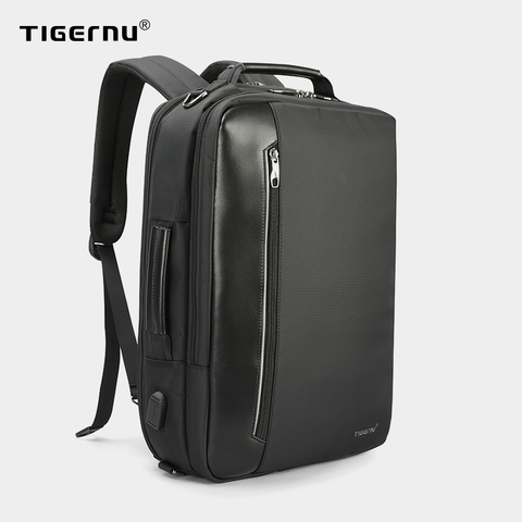 Tigernu – sac à dos multifonction 4 en 1 pour homme, en Nylon, 15.6 pouces, avec chargeur USB, pour ordinateur portable, idéal pour le travail au bureau ► Photo 1/6