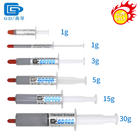 Pâte thermique/graisse pour processeur, refroidisseur de processeur PC, dissipateur thermique à composé dissipateur thermique, 1g, 3g, 7g, 15g, 30g, GD GD900 ► Photo 1/6