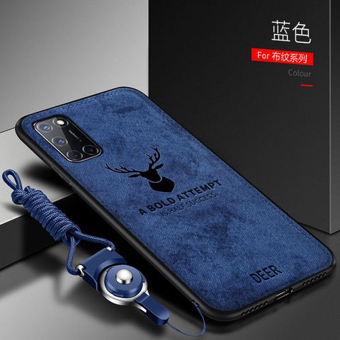 Pour OnePlus 8T étui de luxe en Silicone souple + tissu dur cerf chat housse de protection arrière pour one plus 8t oneplus 8T 1 + 8T coque ► Photo 1/6