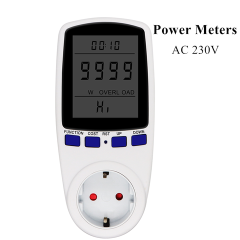 Compteur de puissance ca 230V, prise ue, voltmètre numérique, consommation d'énergie, Watt, moniteur d'analyse d'électricité ► Photo 1/6