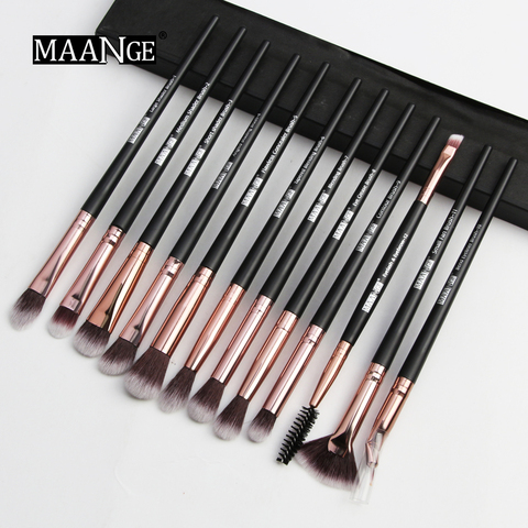 12 pièces/lot pinceaux de maquillage ensemble pinceaux ombre à paupières mélange Eyeliner cils sourcils pinceaux pour maquillage Brochas Maquillaje ► Photo 1/6