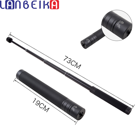 Lisse 4 Extension bâton de poteau 29 pouces extensible télescopique tige monopode trépied pour DJI OSMO mobile 2 Gimba, Feiyu Vimble 2 G6 G5 ► Photo 1/6