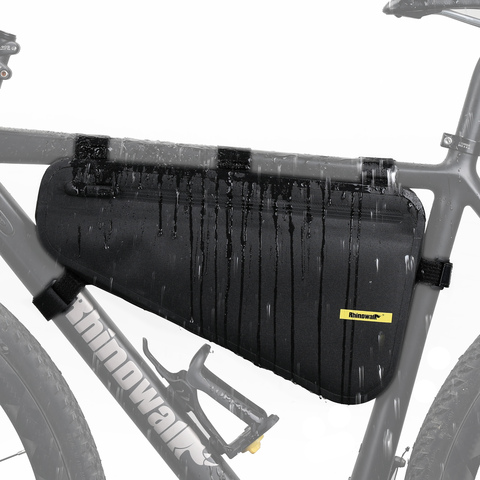 Rhinowalk – sac de cadre de vélo 4l étanche, sacoche triangulaire de grande capacité, sac de Tube de cadre de vélo, pochette pour outils de cyclisme, accessoire de vélo ► Photo 1/6