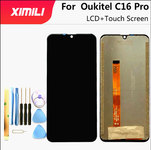 Pour Oukitel C16 Pro écran LCD et écran tactile 5.71 ''numériseur Assemly pour C16 Pro téléphone pièces de réparation avec outils et adhésif ► Photo 1/6