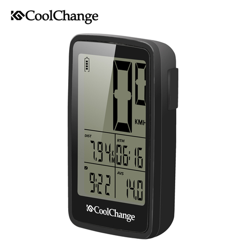 CoolChange – ordinateur de vélo filaire et sans fil, étanche à la pluie, ordinateur de cyclisme, compteur de vitesse, odomètre, USB, rechargeable, pour vtt ► Photo 1/6