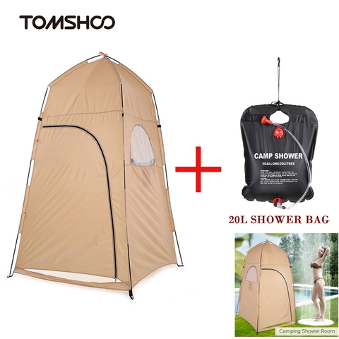 TOMSHOO – tente de douche de plage automatique, tente de Camping en plein air, Protection UV, abri de bain, Pop-up instantané d'été, toilette ► Photo 1/6