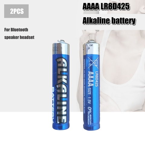 2 pièces pile 1.5V AAAA LR61 AM6 pile alcaline E96 LR8D425 MN2500 MX2500 4A pour écouteurs bluetooth, réveil, jouets ► Photo 1/6