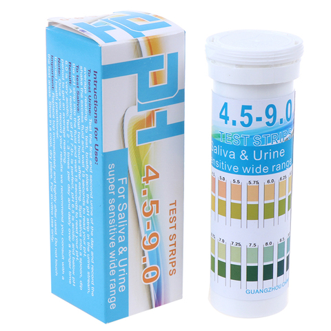 Test de PH en bouteille, 150 bandelettes, plage de PH 4.5 à 9.0, pour indicateur de salive d'urine, nouveau ► Photo 1/6