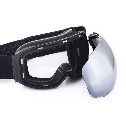 Lunettes de Ski pour la neige d'hiver, Double couche, masque Anti-buée détachable, Protection UV400 ► Photo 1/6