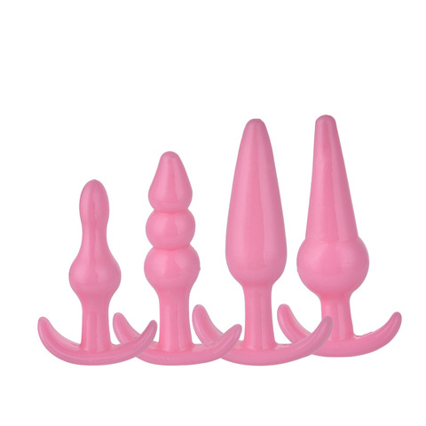 4PC Mini Silicone Plug Anal perles gelée jouets peau sentiment anal gode adulte jouets sexuels pour les femmes produits érotiques queue godemichet Anal ► Photo 1/6