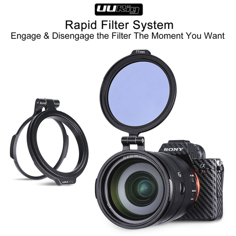 UURig – système de filtre à anneau de filtre ND RFS, commutateur de support à bascule à dégagement rapide pour Sony Canon Nikon DSLR, Kit d'accessoires d'appareil photo ► Photo 1/6