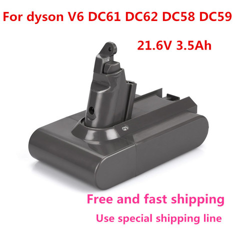 21.6V 3500mAh Batterie De Remplacement pour Dyson V6 Li-ion Aspirateur SV09 SV07 DC58 DC61 DC62 DC74 V6 965874-02 Batterie Animale ► Photo 1/6