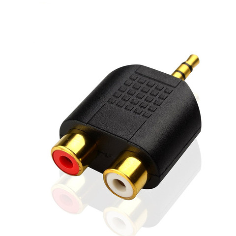 Adaptateur Jack stéréo mâle vers fiche femelle RCA, séparateur M/F Y, connecteur adaptateur Audio RCA, câble Audio 3.5mm, 5 pièces/lot ► Photo 1/6