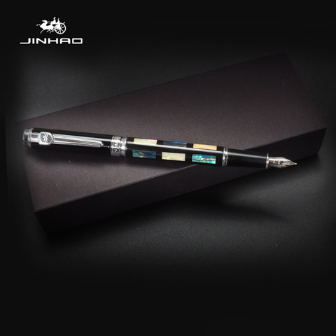 Jinhao – stylo à plume 8802, coquille, beau convertisseur d'encre, remplissage, plume Fine, papeterie fournitures scolaires et de bureau, cadeau d'écriture ► Photo 1/6