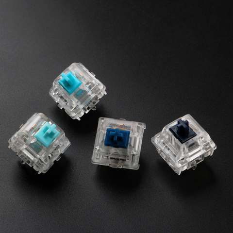 Zealio – interrupteur tactile bleu silencieux, pour clavier mécanique personnalisé, version 2, 5 broches, plaqué or, printemps ► Photo 1/5