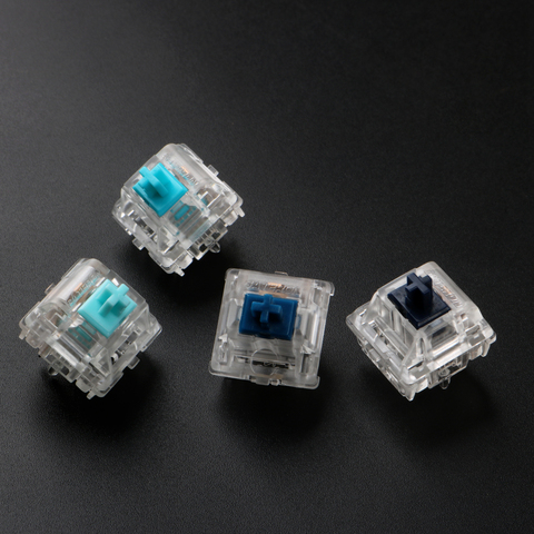 Zealio – interrupteur tactile bleu silencieux, pour clavier mécanique personnalisé, version 2, 5 broches, plaqué or, printemps ► Photo 1/5