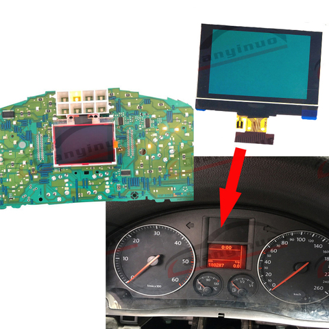 Qianyinuo tableau de bord écran LCD pour Volkswagen Golf 5/Golf 6/Touran/Passat, Sagitar et Skoda instrument LCD ► Photo 1/6