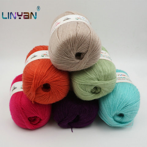 Fil à tricoter à la main 500 g/lot, fil de laine de vison/cachemire au crochet, laine de bébé zl59 ► Photo 1/5