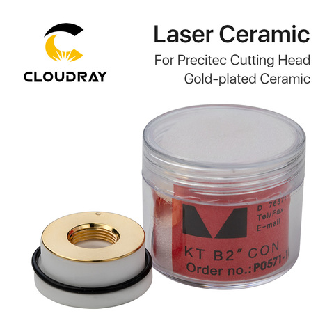 Cloudray – tête de découpe Laser 28mm/P0571-1051-00001 mm, en céramique plaquée or KT B2 CON 24.5 pour OEM Precitec, livraison gratuite ► Photo 1/5