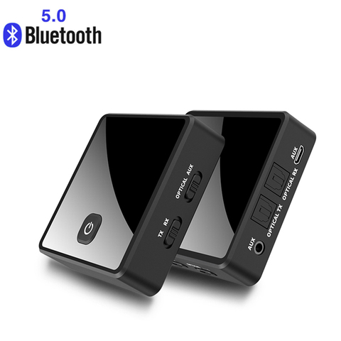 2 en 1 Bluetooth 5.0 émetteur récepteur TV haut-parleur 3.5mm AUX Toslink adaptateur optique Audio musique sans fil émetteur récepteur ► Photo 1/6