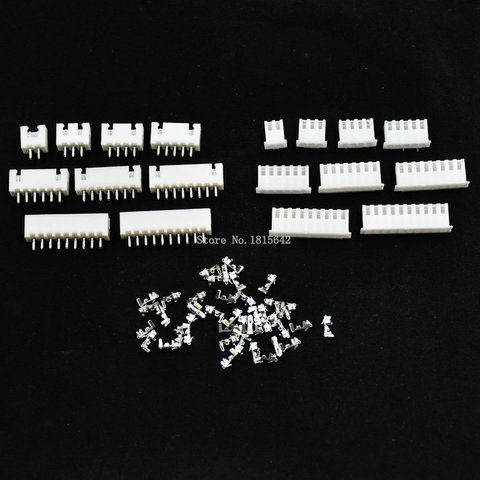 Connecteur de fil XH 2.54mm, 20 jeux de connecteurs à broche droite + boîtier + Terminal pour voiture PCB 2P 3P 4P 5P 6P 7P 8P 9P 10 broches ► Photo 1/6