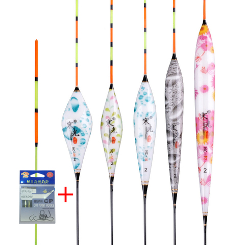 3 pcs/Lot modèle 3D impression pêche flotte coloré Boya Composite Nano bouée eau peu profonde Bobber carpe accessoires de pêche ► Photo 1/6