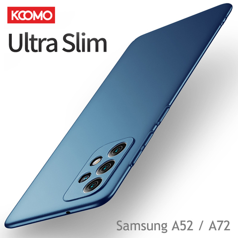 Coque de téléphone portable Ultra mince et rigide pour Samsung, étui de Protection complète, mat, Cyan, pour Galaxy A72, A71, A51, A52, 5G ► Photo 1/6