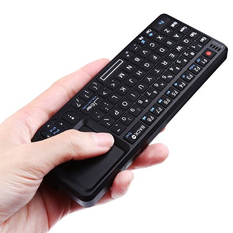 Mini clavier sans fil 2.4G tenu dans la main avec la souris de pavé tactile de RF pour l'ipad/MacBook /Samsung/Android Smart TV Box/Windows PC/tablette ► Photo 1/6