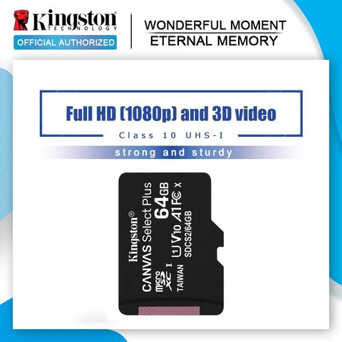 Kingston mini Carte Mémoire 256 gb C10 Carte Micro SD 16 gb 32 gb 64 gb 128 gb Classe 10 u1 Flash TF Carte Microsd pour Smartphone Ordinateur ► Photo 1/6