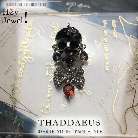 Pendentif Pirate crâne, 2022 marque Bijoux de mode Europe Bijoux collier accessoires 925 en argent Sterling cadeau pour femme et hommes ► Photo 1/6