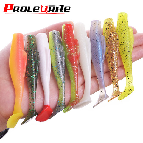 6 pièces Pesca flottant eau jig facile méné leurres de pêche 8.5cm 5g Wobblers basse pêche leurre souple artificiel Silicone appâts ► Photo 1/6