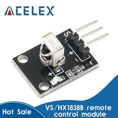 3pin KY-022 TL1838 VS1838B HX1838 universel IR capteur infrarouge Module récepteur pour Arduino bricolage Kit de démarrage ► Photo 1/6