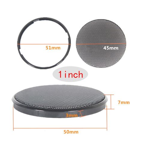 1/2/3/4/5/6 pouces noir voiture haut-parleur gril maille ronde corne couverture de protection cercle clôture Net bricolage accessoires décoratifs ► Photo 1/6