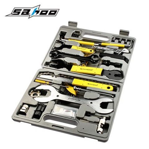 SAHOO 21275 Professionnel 44 Partie Cyclisme Vélo Ensemble D'outils de Vélo Kit De Réparation Outil Vélo Accessoires démonte Roue Libre ► Photo 1/5