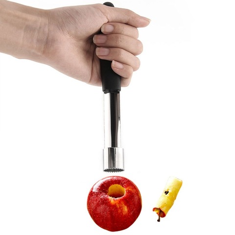 Extracteur de graines de fruits de poire, gadget de cuisine en acier inoxydable, coupe-graines, pommes, barres à manger, carottage, retirer le noyau de fruits ► Photo 1/6