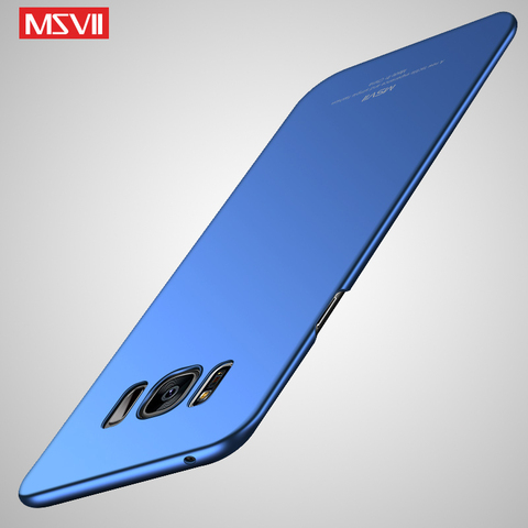 Pour Samsung Galaxy S8 S9 Cas MSVII Mince Coque pour Samsung S8 S9 Plus Téléphone Étui Rigide PC pour Samsung S 8 S 9 Plus Funda ► Photo 1/6