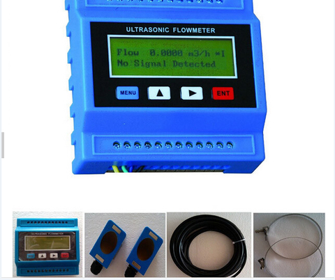 Compteur de débit de débitmètre à ultrasons numérique TUF-2000M RTU avec transducteur TS2 DN15-100mm DN50-700mm DN80-2000 DN300-6000 ► Photo 1/2