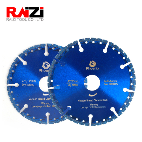 Raizi multi-usages diamant scie lame disque de coupe 115/125/150/180/230mm béton brique PVC plastique métal verre lame de coupe ► Photo 1/6