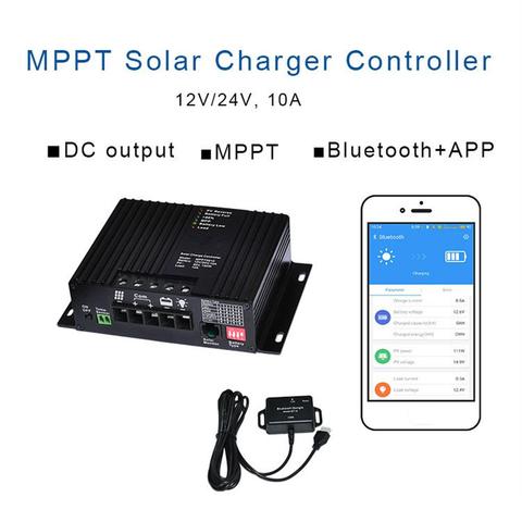 Contrôleur de Charge MPPT pour panneaux solaires, avec Bluetooth, régulateur de Charge, pour GEL/AGM/inondé/LiFePO4(12.8V)/Lithium-ion(NCM) ► Photo 1/6