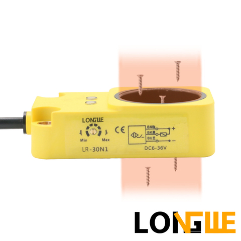 LONGWE anneau détecteur de proximité inductif 3 6 8 10 12 15 22 30mm vis ressort acier boule métal objet vitesse détecter capteur NPN PNP ► Photo 1/6