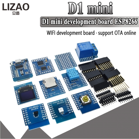 ESP8266 ESP-12 ESP-12F CH340G CH340 V2 USB WeMos D1 Mini carte de développement WIFI D1 Mini NodeMCU Lua IOT carte 3.3V avec broches ► Photo 1/6