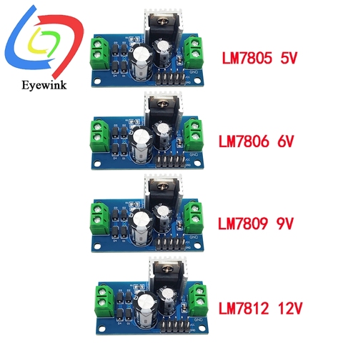 Régulateur d'alimentation électrique à trois terminaux cc/ca, sortie 5V, 6V, 9V, 12V, Max 1,2 a, LM7805, LM7806, LM7809, LM7812 ► Photo 1/5