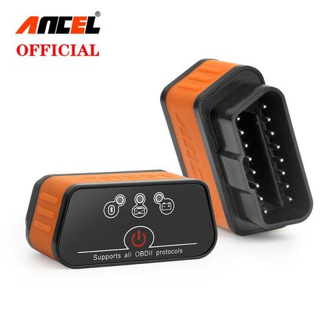 Ancel icar2 ELM327 lecteurs de Code d'erreur automobile, outils de Diagnostic automobile, adaptateur V1.5 et Bluetooth, prise OBD2 ► Photo 1/6