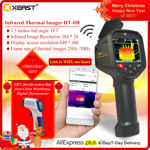 XEAST 2022 HT-H8 WIFI IR infrarouge thermique imageur caméra poche température automatique suivi Rechargeable 3.5 TFT ► Photo 1/6