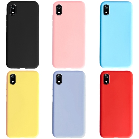 Coque de téléphone pour Xiaomi Redmi 7A noir mat housse silicone ptu coque souple coque arrière pour Xiomi Xiaomi Redmi 7A 7 A A7 Redmi7A coque ► Photo 1/6