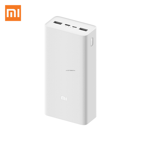 Batterie de puissance d'origine Xiaomi 3 30000mAh 3 USB Type C 18W charge rapide Mi Powerbank 30000mah batterie de puissance pour téléphones intelligents ► Photo 1/6