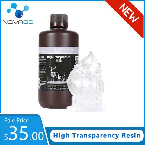 NOVA3D – résine UV haute transparence pour imprimante 3d, résine photopolymère 405nm pour Photon MONO X, matériaux clairs pour impression 3d ► Photo 1/6