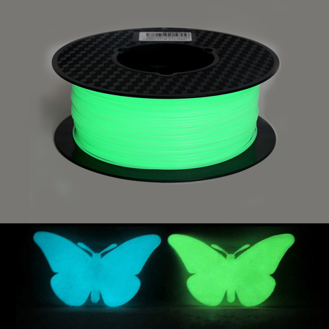 Filament d'imprimante 3D Noctilucent PLA lueur dans le noir 1.75mm 3D impression Sublimation matériel 1kg/500g/250g lueur vert bleu ► Photo 1/6
