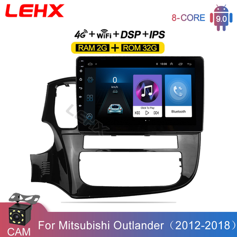 LEHX – autoradio Android 9.0, 2 go/32 go, 4G, Navigation GPS, lecteur multimédia vidéo, pour voiture Mitsubishi Outlander 3, GF0W, GG0W, 2012 – 2022 ► Photo 1/6