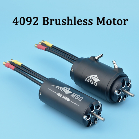 Moteur sans brosse à grande vitesse de la puissance 4200 W SSS 4092 1650KV 2140KV moteur sans brosse 4 pôles pour des bateaux marins de RC ► Photo 1/6